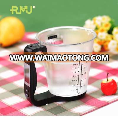 Hot sale high quality LFGB electronic kitchen scale plastic digital measuring cup