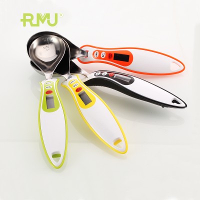 DS01A Kitchen Measuring Spoons Scale Digital Stainless Steel Adjustable 1g Plastic Measuring Cups and Measuring Spoons set