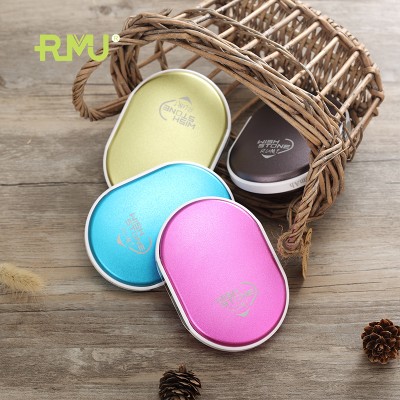 PW01W Wholesale Usb Rechargeable Reusable Electric Cute Pocket Portable Hand Warmer Power Bank , Hot Hands Custom Hand Warmers