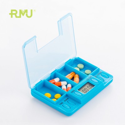 TP01A Pill Capsule Holder Travel Organize Case Smart Pill Box Reminder Timer Mini Electronic Pill Counter