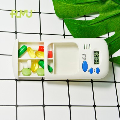 TP05B 2 Case Organizer Pill Timer Electronic Pill Box 7 Day Pill Box