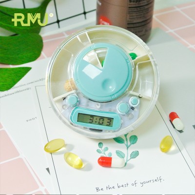 health care alarm pillbox alarm pill box timer for pill dispenser pill reminding