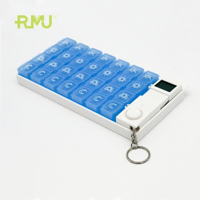 TP02B High Quality ABS 28 Case 7 Day Pill Case Medicine Box Pill Organizer ,Electronic Pill Box