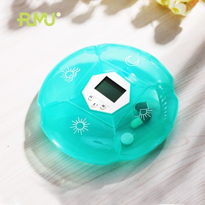 TP03W Wholesale Plastic Pill Container Holder Weekly Pill Organizer 4 Case Electronic Pill Box